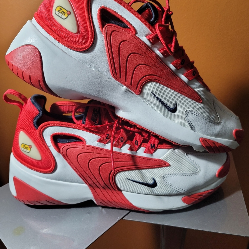 Nike Zoom Red and White Sneakers